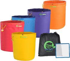 Ipower glbbag5x5 5 galonų 5 maišų žolelių ledo burbulų hašišo maišelių esencijos ekstraktoriaus rinkinys, patvari vandeniui atspari nailono medžiaga, įmontuotas lankstus laidas, nemokamas nešiojimo krepšys ir presavimo ekranas