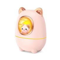 Cartoon Kitty Air Humidifier Diffuser Aroma Essential Oil Perfume With Night Light Room Plant Bedroom Cute Silent USB Power white