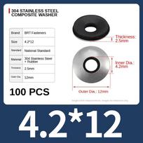 1 rinkinys EPDM gumos klijuotas sandarinimo poveržlė Stogo sandarinimo poveržlė Lauko vandeniui nelaidiam tvirtinimui 30Pcs M6.3*25mm