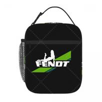Fendt Lunch Bag Reusable Portable Cooler Thermal Lunch Box Oxford Bento Tote Bag for Work Travel Picnic One Size black