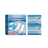 JUE FISH Effervescent Sock Cleaning Tablets - Remove Stubborn Stains & Impart Long-Lasting Fragrance blue