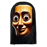 NAUJA 3D spausdinta pilno veido kaukė TungTungTung Sahur tinklinė kaukė vyrams Vakarėlio reikmenys Juokingi Cosplay rekvizitai Naujas beige