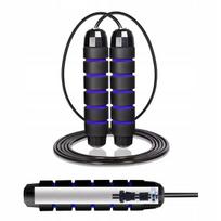 Cornix Speed Rope Classic Xr-0147 Black/blue šokdynė su guoliais, reguliuojama cardio crossfit treniruotėms
