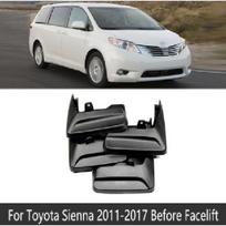Automobilio purvasaugiai Toyota Sienna XL30 2011~ 2012 2013 2014 2015 2016 Purvasargiai Purvasaugiai Sparnai Purvasaugiai Auto Fit Facelift Molde black
