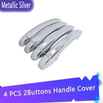 Automobilio durelių rankenos dangtelis, skirtas Renault Captur JB JE 2022 blizgaus juodo rankų dangtelio apdailos išorės dalims Metallic Silver 4pcs blue