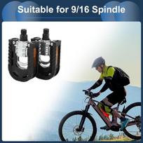 Infinauto dviračio pedalas, 9/16 colių ašies aliuminio lydinio sulankstomi dviračio pedalai juodi skirti plento, kalnų, Bmx ir Mtb dviračiams