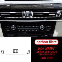 For BMW X5 X6 F15 F16 14-18 Real Carbon Fiber Center Air Outlet Panel Cover Trim Car Interior Accessories Car Interior black