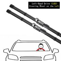 Skirta Volvo V70 XC70 1997 1998 1999 2000 Valytuvai Šepetys Guminė rankena 24  22  Automobilių priedai priekinis langas priekinis stiklas RHD black