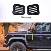 ABS Black Car Side Fender Vent Air Intake Protective Cover Sticker Fit For Land Rover Defender 90 110 2004- Auto juoda