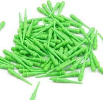 Huanr 200 plastikinių smiginių antgalių rinkinys minkštam taikiniui, žali smiginio plastikiniai antgaliai, trumpi plastikiniai smiginių antgaliai, smiginio priedai, puikiai tinka smiginio sporto entuziastams