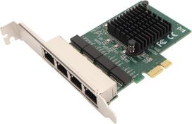 4 prievadų pcie tinklo plokštė, gigabitinis pcie nic, skirtas realtek 8111f chipset, gigabit ethernet pcie x1 tinklo chnitt setting card, nic adapter serverio tinklo plokštė