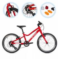 Vaikiškas dviratis Attabo Ease, raudonas, itin lengvas, aliumininis, Shimano Altus
