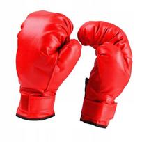 Bokso pirštinės Pu oda Sanda Muay Thai Punching Heavy Bag Mitts Red Adult