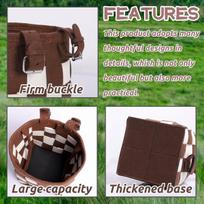 Priekinis dviračio krepšys, e-dviračio priedai, krepšys ant vairo, dviračiui, paspirtuko krepšys, e-paspirtuko krepšys, krepšys e-paspirtukui, sulankstoma veltinio medžiaga, tinkamas daugumai paspirtukų