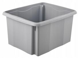 Keeeper Eco 24l pilkas laikymo dėžė, sukama, be dangčio