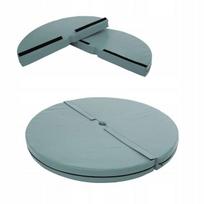 Gimnastikos čiužinys šokiui ant stulpo - apvalus, 120 cm x 10 cm, pilkas, M-pole