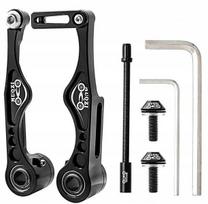 Muqzi V-brake ultralengvas 93g stabdys + varžtai + vamzdelis juodas