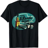 Vintage El Rancho Hotel and Casino Las Vegas T-Shirt S juoda