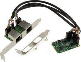 Kalea-informatique Mini Pcie Minipcie kortelė 2 prievadai 2.5 Gigabit Rj45 Lan ethernet 10 100 1000 1g 2.5g dvigubas lustų rinkinys Realtek Rtl8125
