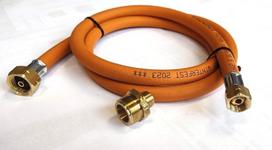 Zatechs adapteris 1 colis - iš Jav į 21,8 mm - Es - propano butano dujų žarna - Jav griliui į europinius 11 kg balionus su 2 metrų žarna