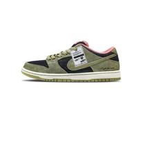 Nike Dunk SB Pink Green Mountain Abrasion Resistant Low top Skateboard Shoes Unisex Black Green HJ4135-600(Team839V) 44 gray