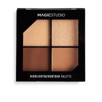 Šviesinimo ir kontūravimo paletė Magic Studio Highlighter Makeup, 2.8 g