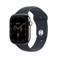 Išmanusis laikrodis Apple Watch Series 12 GPS + Cellular 46mm Natural Titanium Case with Navy Blue Sport Band - M/L - MJGN4ET/A