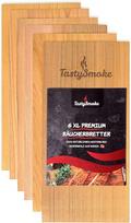Tastysmoke® aukščiausios kokybės kedro medienos lenta griliui - 100% natūralus produktas, pagamintas iš vakarinio raudonojo kedro - kedro medienos lentos griliui, 6 vnt. pakuotė - daugkartinio naudojimo