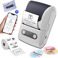 Portable Bluetooth Handheld Mini Thermal Label Printer for Home and Receipts black