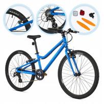Vaikiškas dviratis Attabo Knack 24" mėlynas, lengvas aliuminis, Shimano Altus