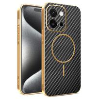 For OPPO A6 A6 Pro  electroplated carbon fiber magnetic fingerprint-resistant shockproof phone case For A6 Pro China juoda