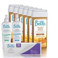 Depil bella Roll-on Wax Honey Propolis Hair Remover Body Waxing Hair Removal Cartridge Men Women Home Self Sensitive Skin Dermatologist Tested white