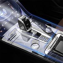 Automobilio priedai Chery Tiggo 8 Pro Apsauginė plėvelė centrinei konsolei Pavarų dėžės panelės lipdukas Apsauga nuo įbrėžimų Center Console gray