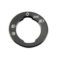 For Skoda Karoq 2017- Auto Headlight Adjustment Control Switch Decorative Sequins Ring Trim Stainless Steel Inner mėlyna