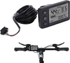 Buyweek dviračio kompiuteris, elektrinio dviračio spidometras 24 V 36 V 48 V elektrinio paspirtuko valdymo skydelis S866 Lcd ekranas su Sm kištuku