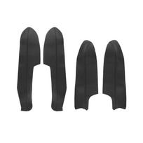 Microfiber Leather Interior Door Panels Guards Armrest Surface Covers Protective Trim For Nissan Qashqai J11 2016 2017 2018 4pcs smėlis