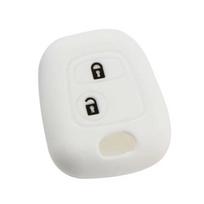 Silica Gel Car 2 Buttons Remote Key Case Holder Cover Protector for Peugeot 106 107 206 207 307 408 Silicon Key Accessories black key case black