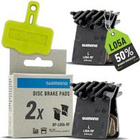 2 shimano disc brake pads l05a resin su aušinimo briaunomis, successor l03a su mszweirad bleedblock