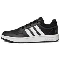 Adidas Hoops 3.0 Low Black White Stripes Sneakers GY5432 45⅓ white