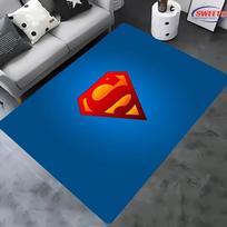 Naujos lentynos! 3D klasikinis DC logotipas kilimas, svetainės, miegamojo, biuro zonos, vaikų kambario pasirinkimas, neslystantis, skalbiamas mašinoje kilimėlis 40x60cm (16x24in) gray