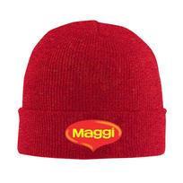 Lifetime Maggi Winter Skullies Beanies Hat Warm Autumn Knitted Hats Bonnet Caps for Women Men One Size red