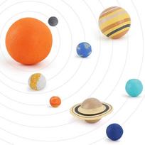 Planet 9Pcs Universe Planet Model Science Education Toys Desktop Decorations Creative Science Gifts Children'S Steam orange