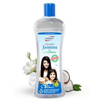 Nimson Coconut Jasmine Hair Oil - Vitamin E-Rich Nourishing Hair Oil for Strong, Smooth & Glossy Hair | Non-Sticky & Refreshing Scent - 450 ml white