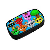 Sprunk Game Pencil Cases Fashion  Anime Music Pen Holder Bags Student Large Storage Office Gift Pencil Pouch 21x10.5x5cm blue