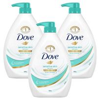 Dove jautrios odos prausiklis kūnui 1kg 3 vnt. blue