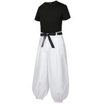 Jujutsu JJK Manga Anime Fushiguro Toji Satoru Gojo Cosplay kostiumas Perukas Marškinėliai Kelnės Rose Net Helovinas Kalėdos XL balta