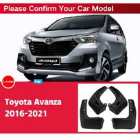 Car Fender  Mud Flaps For Toyota Avanza 2016-2022 2017 2018  Splash Guards MudFlaps Front Rear Mudguards  Auto Avanza 2022 black