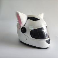 1Pair Motociklo Šalmas Pliušinės Ausys Dekoratyviniai Varpeliai Motociklas Motoroleris Elektrinis automobilis Šalmas Priedai Moteriška Lolita Mieli rekvizitai 1pair earszvt pink