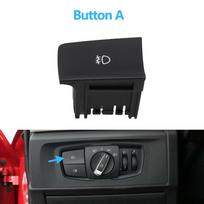Priekinis žibintas sukamojo rūko žibinto mygtuko priekinių žibintų jungiklio dangtelis, skirtas BMW 1 2 3 4 X1 X2 serijai F20 F45 F30 F31 F48 F39 Button B black