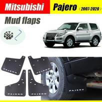 For Mitsubishi Pajero Mud flaps mudguards fenders Mud flap splash guard car accessories auto styline Front Rear 4 pcs 2007- First 2 tablets gray